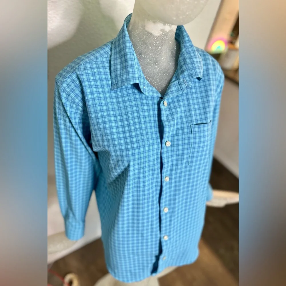 Peter Millar Men’s Blue Long Sleeve Button Down Shirt. Size XLarge - Picture 3 of 13